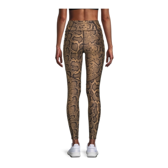 Athletic Works NWT High Rise Full Length Active Wear Legging Snake Print 828 - Picture 4 of 5